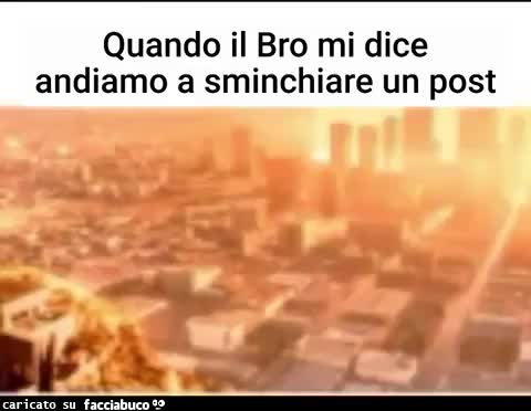 Sminchio il post