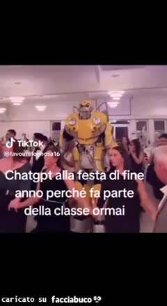 Chatgpt alla festa di fine anno scolastico perché fa parte della classe oramai