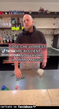 Cose che vorresti dire ai clienti quando lavori il primo maggio Frank gramuglia