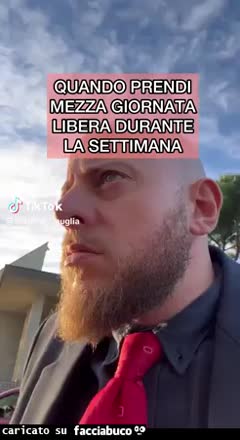 Quando prendi mezza giornata libera durante la settimana Frank gramuglia